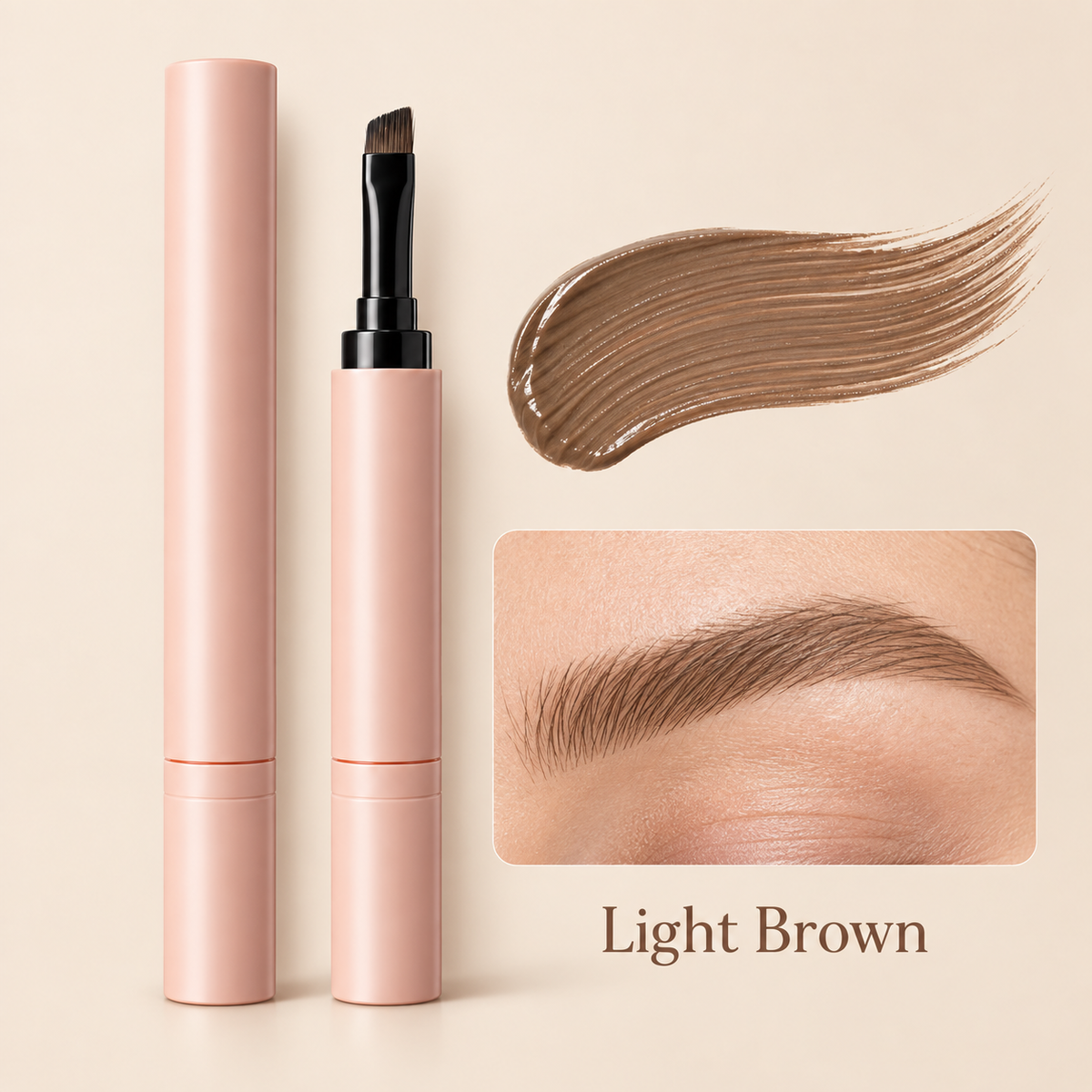 Brow Mascara, Tinted Eyebrow Gel for Brow Tinting & Shaping, Natural Brow Color Adjustment