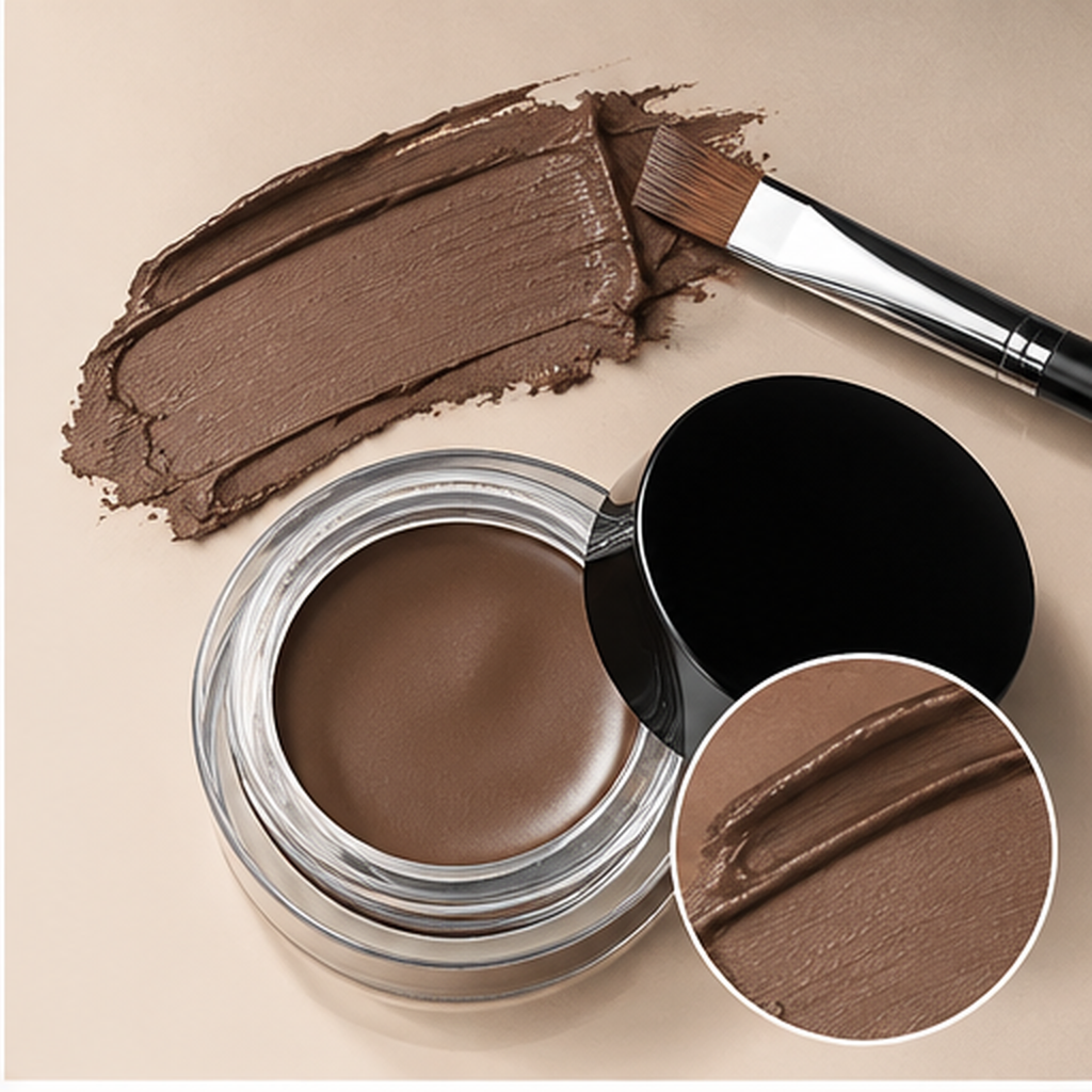 Cream Eyebrow Gel, Waterproof Highly Pigmented Brow Pomade for Bold Defined Brows