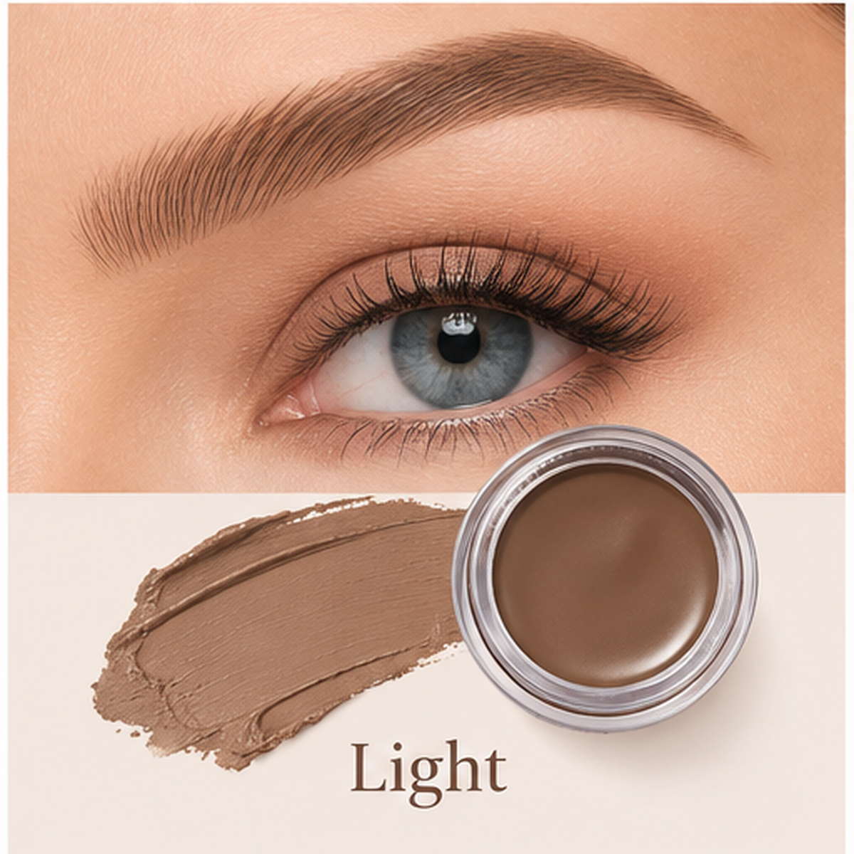 Cream Eyebrow Gel, Waterproof Highly Pigmented Brow Pomade for Bold Defined Brows