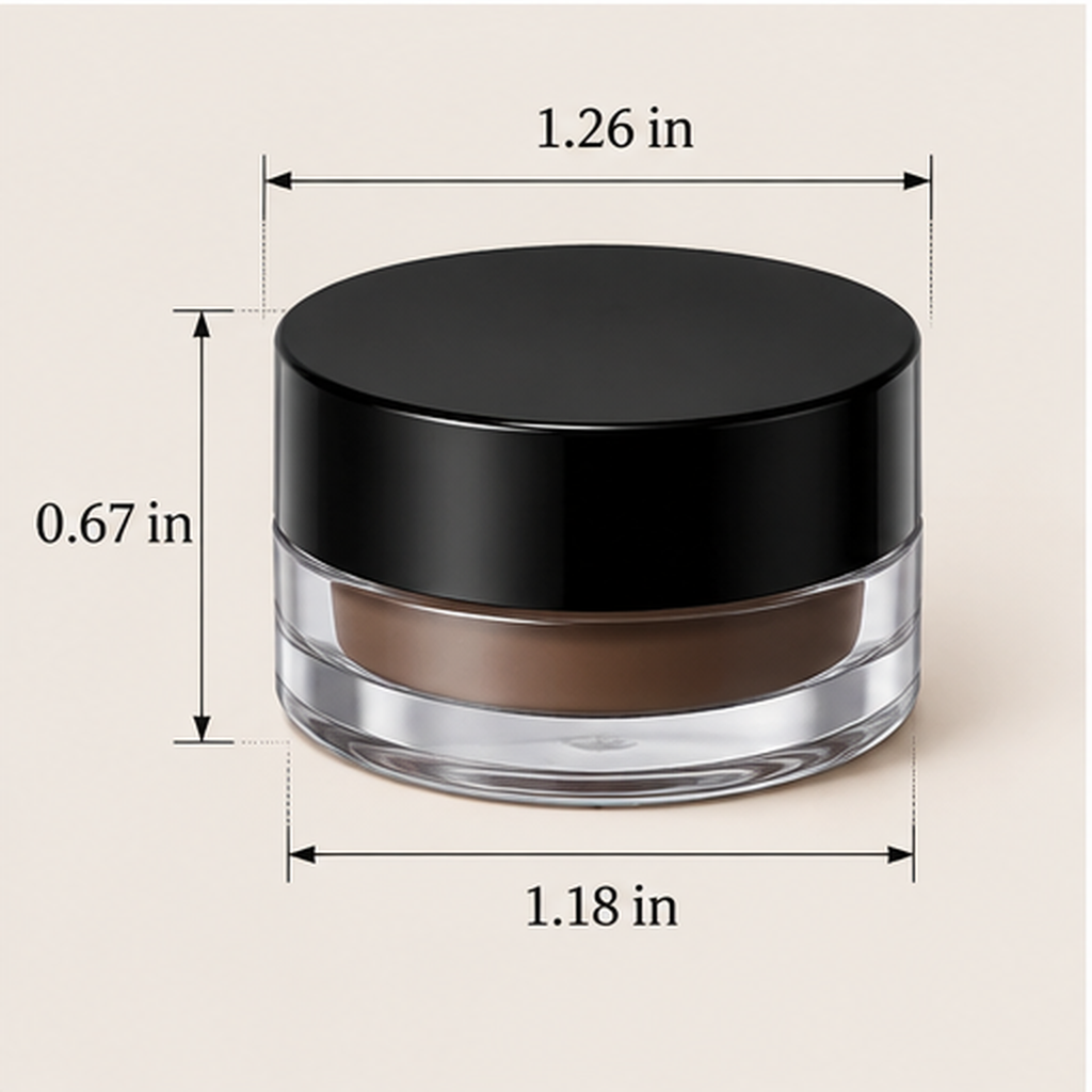 Cream Eyebrow Gel, Waterproof Highly Pigmented Brow Pomade for Bold Defined Brows