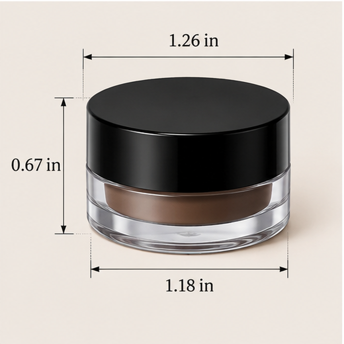 Cream Eyebrow Gel, Waterproof Highly Pigmented Brow Pomade for Bold Defined Brows